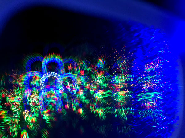 3-D view of the Christmas lights